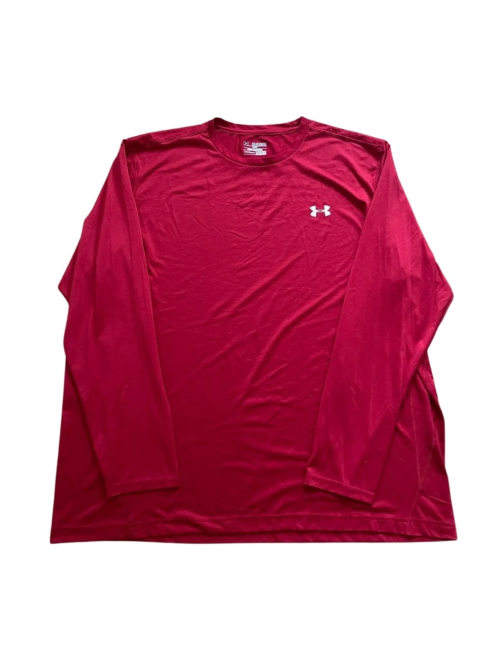 Under Armour Long Sleeve Tee Red  Men 3XL Athletic Workout Gym Hiking Adventure